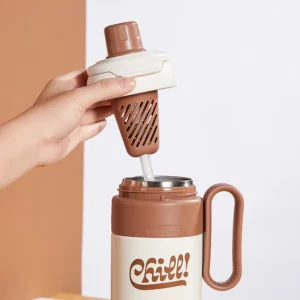 780ml Large Capacity Thermos Cup With Straw Handle,Double Stainless Steel Vacuum Flasks,Portable Ice Bullock Cup,Water Bottle - Image 4