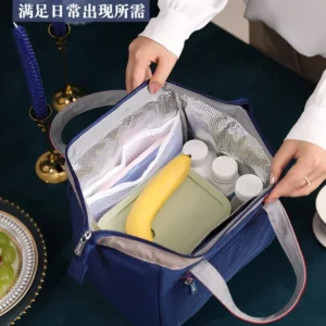 Large Lunch Bag Women Waterproof Concise Convenient Fresh Cooler Bags Thermal Lunch Food Box Portable Picnic Travel Bag Bolsa - Image 3