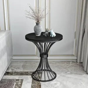 Nordic Marble round side table living room sofa corner tables INS Business reception coffee table negotiating Luxury furniture - Image 4