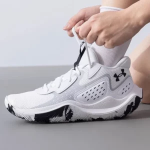 Under Armour original men's shoes Light breathable wear basketball shoes white 3026634-101 - Image 3