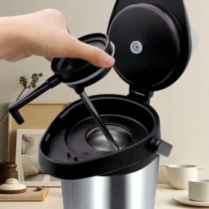 Airpot Thermos Coffee Carafe Insulated Inox Stainless Steel Coffee Beverage Dispenser with Pump Thermal Vacuum Jug Termo - Image 3