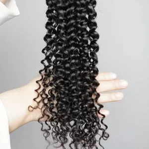 100% Human Hair Bulk for Braiding 1 Bundle Jerry Curly Natural Black Indian Remy Human Boho Braiding Hair Bulk Extensions Bobbi - Image 6