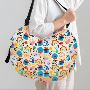 Large Capacity Foldable Shopping Bag Eco-friendly Waterproof Storage Bag Portable Handbag Reusable Storage Bags For Travel - Image 6