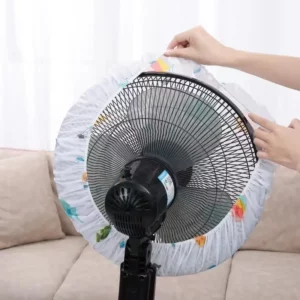 1pc Round Head Fan Dustproof Waterproof Dust Cover Home Electric Fan Protective Cover Fan Cover - Image 4