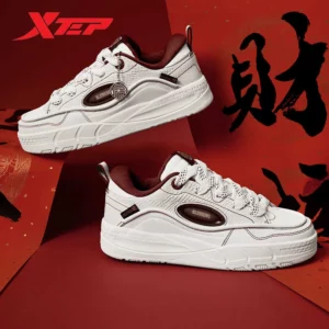 Xtep Low Skateboarding Shoes for Women 2025 Spring Thick Sole Heightening Breathable Light luxury Retro Sneakers 875118310017 - Image 2