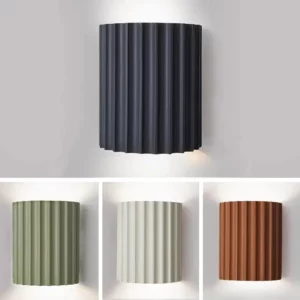 Dropshipping Nordic LED Wall Lamp Modern Macarone Resin Wall Lights Bedroom Bedside Home Decor Background Wall Lighting Fixtures - Image 6