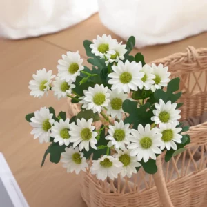 Autumn Artificial Daisy Flowers Silk Bouquet Fake Flower DIY Decor for Vase Home Wedding Christmas Decorative Household Products - Image 3