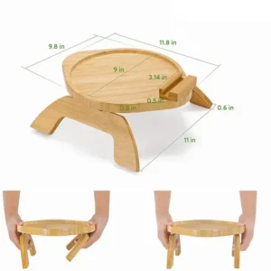 Sofa Arm Tray Couch Arm Clip Table Portable Couch Cup Holder Portable Sofa Armrest Tray for Snacks Drinks Remote Control Coffee - Image 5