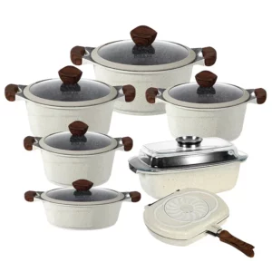 High quality induction cookware set pots and pans non-stick cookware set wholesale kitchenware cookware set - Image 3