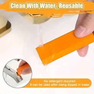 "Efficient Limescale Eraser, Stainless Steel Rust Remover for Kitchen Faucets, Cleaning Rubber for Household Scale Stain Tool" - Image 2