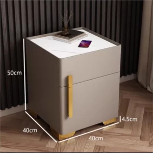Intelligent bedside table safe integrated simple modern small-sized storage cabinet multifunctional safe bedside cabinet new - Image 2
