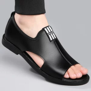 Sandals for Men Brand Casual Shoes Outdoor Fashion Men's Slippers Comfortable Beach Shoes High Quality Leather Men Flat Sandals - Image 3