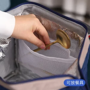 Large Lunch Bag Women Waterproof Concise Convenient Fresh Cooler Bags Thermal Lunch Food Box Portable Picnic Travel Bag Bolsa - Image 5