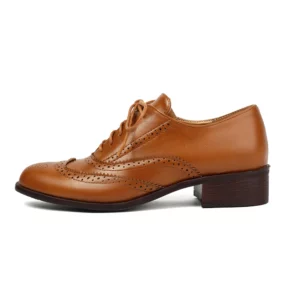 Autumn Spring Retro Oxford Shoes Women White lace up round toe Flats Brogues Office Female Derby Shoes Ladies British style - Image 6