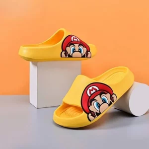 Super Mario Cartoon Animation Indoor Bath Anti-Slip Baby Parent-Child EVA Slippers Medium and Old Children Outing Sandals - Image 5