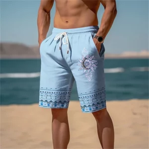 Men's 3D Printed Beach Shorts Men's Summer Classic Pattern Vintage Short Pants Trendy Casual Street Shorts For Men Kids Clothes - Image 4