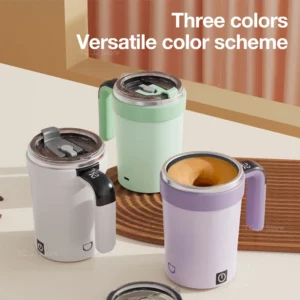 Automatic Stirring Cup Rechargeable Magnetic Mixer Electric Stirring Mugs Stainless Steel Coffee Mug Rotating Magnetic Tumbler - Image 5