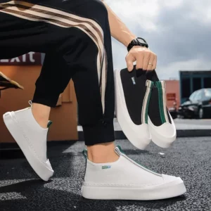 Non-sli Men's Casual Sneakers Thick Sole Sports Shoes Men for Flat Sports Running Shoes Trendy Comfortable High Top Men Shoes - Image 2