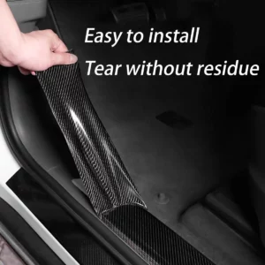 1-10m Nano Carbon Fiber Car 3D Tape Sticker Door Mirror Paste Protector Strip DIY Protection Protective Film Waterproof Adhesive - Image 4