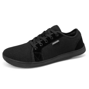 Men's Shoes and Sports Shoes Wide Toe Barefoot Casual Plus Size Wide Last Fashionable Canvas Black Flat Bottomed Board Shoes - Image 5
