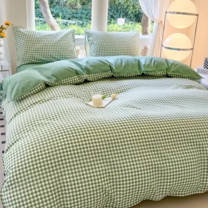 Kawaii Bear Printed Bed Set Floral Duvet Cover Pillowcase Bedding Set Cute Dog Bed Linen Sheet Quilt Cover Full Queen King Size - Image 5