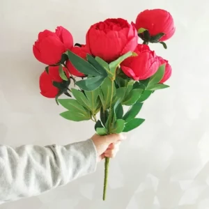 Simulation 10 Core-spun Peony Bouquets for Home Living Room Dining Table Wedding Decoration Fake Artificial Flowers High Quality - Image 2
