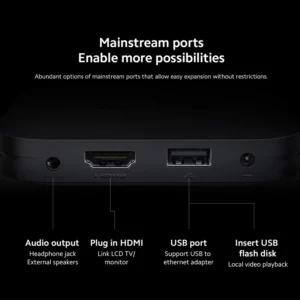 Global Version Xiaomi Mi TV Box S 2nd Gen 4K Ultra HD BT5.2 2GB 8GB Dolby Vision HDR10+ Google Assistant Smart Mi Box S Player - Image 4