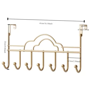 Behind The Door Hooks Household Storage Wall Hanger Hooks No Punch Coat Rack Home Storage Door Hooks - Image 6