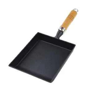 Frying Tamagoyaki Omelette Black Non Stick Pan Fry Egg Pancake Kitchen Pot Cover Gas Cooker Induction Japanese Cast Iron Pan - Image 6