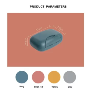 Four Colors Portable Travel Soap Box Waterproof Leak Proof Stylish Compact Easy To Carry Bathroom Storage Sealed Box - Image 6