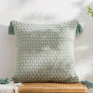 1pc Modern Minimalist Jacquard Knitting Pillow Cover for Living Room, Bedroom, Office Chair - Soft and Stylish - Image 3