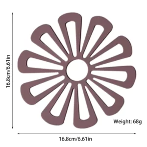 2025 Sale Kitchen Pot Mat Flower Shape Pot Holders for Hot Pots and Pans Holder Kitchen Insulation Coasters Hot Pad for Dishes - Image 6