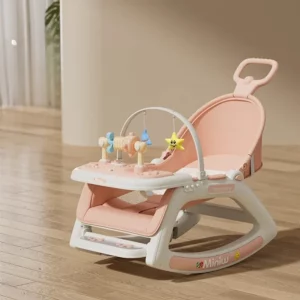 Baby Rocking Chair, Baby Cradle Bed, Newborn Baby Soother Chair Rocking Chair, Multifunctional Coaxing ‌Honey Artifacts - Image 5