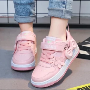 Children Flower Boat Shoes Girl Cute Bow Princess Sneakers Spring and Autumn Kids Casual Running Sport Casual Shoes - Image 6