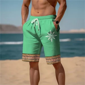 Men's 3D Printed Beach Shorts Men's Summer Classic Pattern Vintage Short Pants Trendy Casual Street Shorts For Men Kids Clothes - Image 5