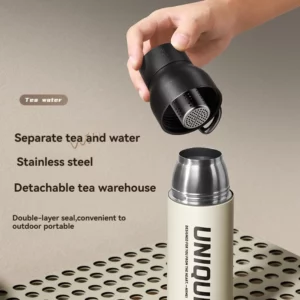 New Upgraded Sport Water Bottle, One Press Open Stainless Steel Thermos Bottle, Thermo Vacuum Flask for Outdoor Sport, 560ml - Image 4