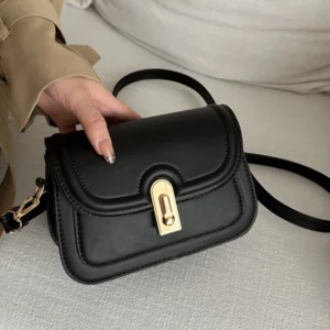 Women's Crossbody Bag New Fashion Solid Color High-Grade Buckle Single Shoulder Bags All-Matched Versatile Commuter Packs - Image 1