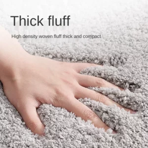 Super Thick Fluff Fiber Bath Mats Comfortable and Soft Bathroom Carpet Non-slip Absorbent Rug Foot Mat Shower Room Doormat - Image 5