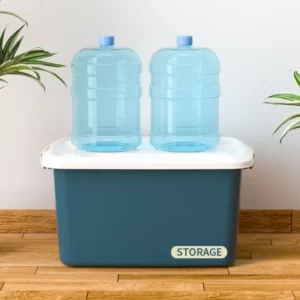 New Large Size Pink/blue Household Solid Color Plastic Thickened Clothes Cosmetic Storage Box Toy Finishing Box Desk Organizer - Image 6