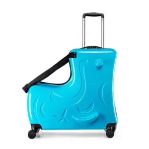Children Spinner Wheels Suitcase Can Sit Travel Suitcase Cute Pony Cartoon Rolling Luggage Students Multifunction Trolley Case - Image 2