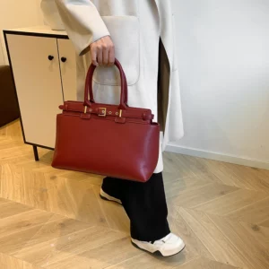 Large Size Women Top-handle Bags Retro Pure Color Big Capacity Shopping Totes 2024 Winter Latest Trendy Luxury Designer Handbags - Image 4