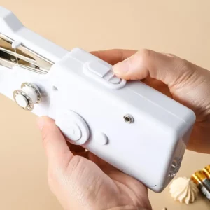 Portable Mini Sewing Machine Handheld Electric Sewing Machine with Bobbin for Needlework Handwork Home Travel Sewing Accessories - Image 3
