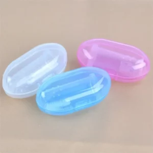 Cute Baby Finger Toothbrush Box Set Children Teeth Clear Massage Soft Silicone Infant Rubber Cleaning Brush Massager Dental Care - Image 5
