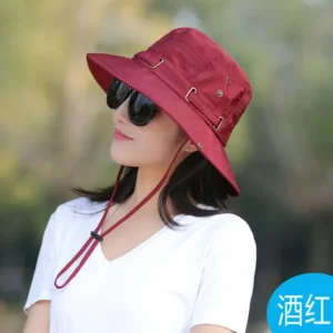 Unisex Summer Sunscreen Wide Brim Bucket Hats Women UV Protection Waterproof Panama Caps Hunting Sun Fisherman Hat for Mens Bob - Image 4