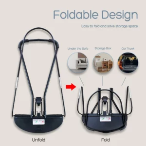 AnGku Baby Rocking Chair Portable Multifunction Swing Chair for Toddler Adjustable Baby Bouncer Seat with Toys - Image 3