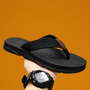 Couple's Fashion Flip Flops Mens Water Proof Beach Shoes Hot Sale Men Barefoot Sandals New Men's Concise Outdoor Soft Shoe - Image 2