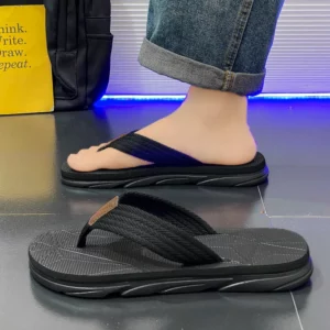 Couple's Fashion Flip Flops Mens Water Proof Beach Shoes Hot Sale Men Barefoot Sandals New Men's Concise Outdoor Soft Shoe - Image 5