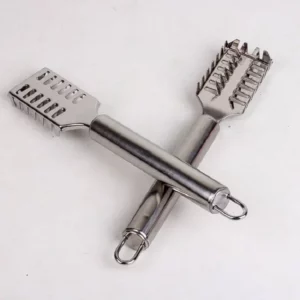 Fish Skin Brush Scraping Fishing Scale Brush Graters Kitchen Tools Fast Remove Fish Knife Cleaning Peeler Silver Seafood Tools - Image 3