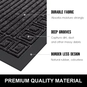 Olanly Entry Door Floor Mat Dirt Trapping Low Profile Doormats Non-slip Kitchen Mats Entrance Door Floor Carpets For Home Decor - Image 2
