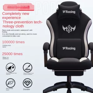 Olevo Wooden Gaming Chair Couch Computer Chair Comfortable Sedentary Reclining Office Chair Fotel Gamingowy Chaise De Bureaux - Image 4